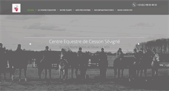 Desktop Screenshot of centre-equestre-cesson.com