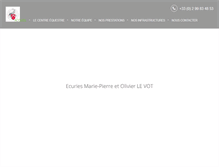 Tablet Screenshot of centre-equestre-cesson.com